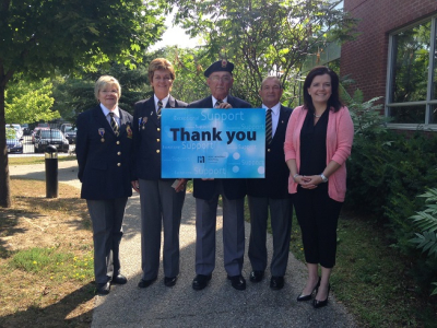 Royal Canadian Legion's community service includes compassionate care