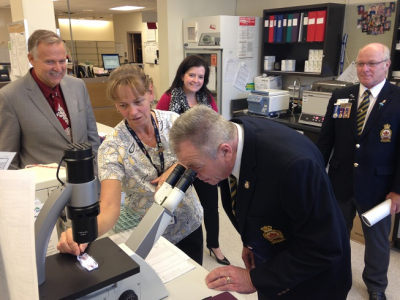 Royal Canadian Legion grant benefits laboratory services at RMH