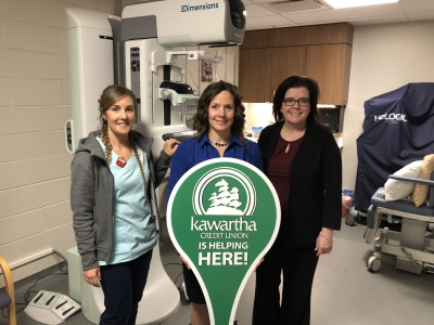 Kawartha Credit Union encourages support for breast cancer care at RMH