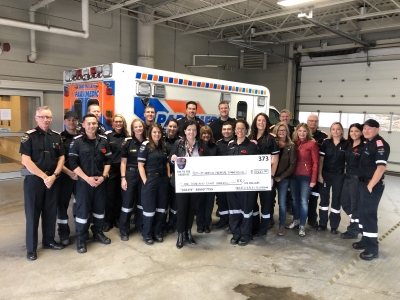 Paramedics' pink epaulettes spark support for breast cancer care at RMH