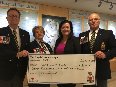 Royal Canadian Legion grant provides exceptional support for exceptional care